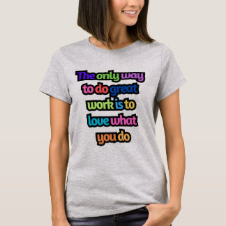 T-shirt Mots Motivation Femmes
