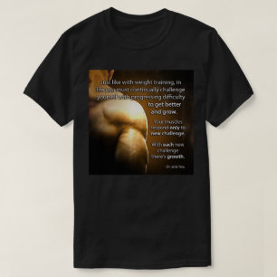 T-shirt Mots Motivationnels - Défi et croissance