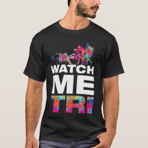 T-shirt Mots motivationnels triathlon colorés modernes coo
