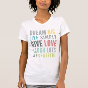 T-shirt MOTS MOTIVÉS À AIMER PAR LA typographie moderne