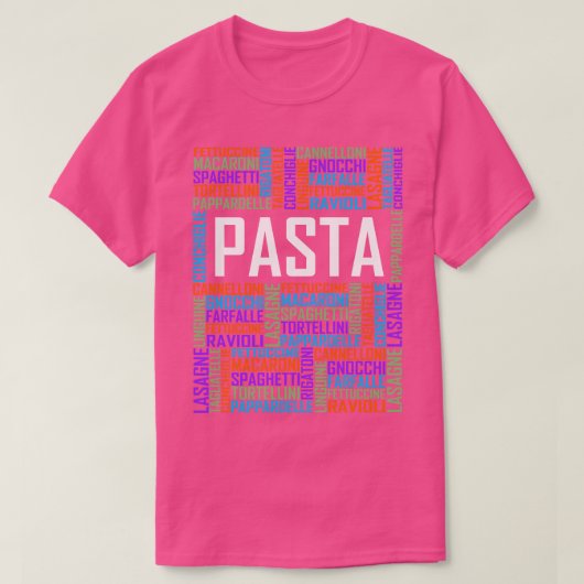 T-shirt Mots Pasta (Design devant)