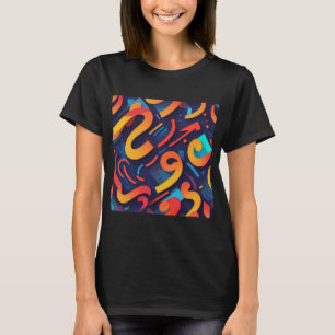 T-shirt Mots Répétés Dynamiques - Conception De Rythme Typ