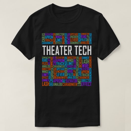 T-shirt Mots techniques théâtraux (Design devant)