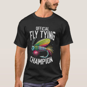 T-shirt Mouche drôle de pêche à la truite au lancer de fly