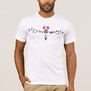 T-shirt Mouche observée par rouge
