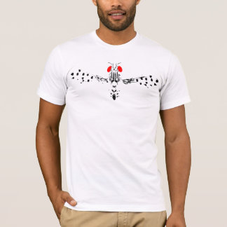 T-shirt Mouche observée par rouge