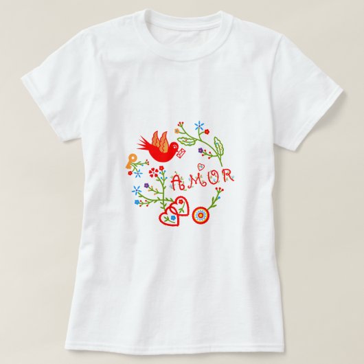 T-shirt Mouchoirs d'amour de Valentine (Design devant)