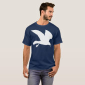 T-shirt Mouette blanche en vol (Devant entier)