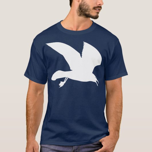 T-shirt Mouette blanche en vol (Devant)