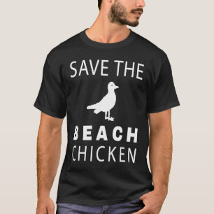 T-shirt Mouette Sauve Le Poulet De La Plage