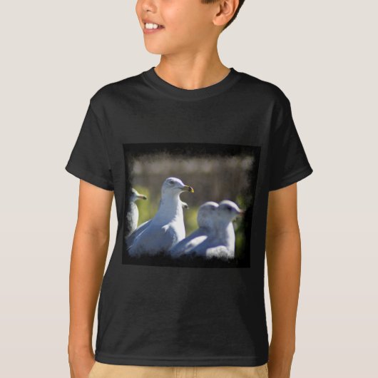 T-shirt Mouette sur rail (Devant)