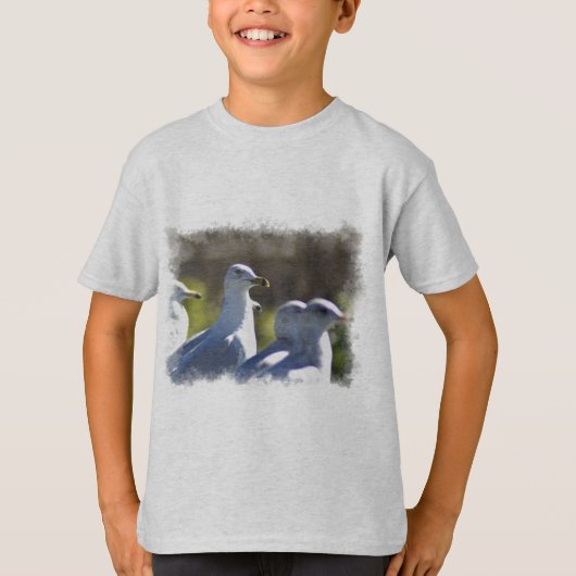 T-shirt Mouette sur rail (Devant)