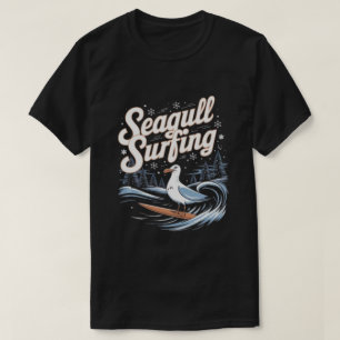 T-shirt Mouette surfeuse d'hiver, Mouette surfant, Mouette