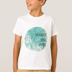 T-shirt mouettes au sucre thé et rhum