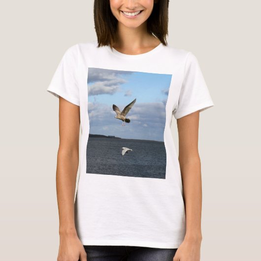 T-shirt Mouettes en vol (Devant)