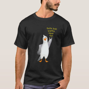 T-shirt Mouettes Mouette Pour Oiseaux De Fête