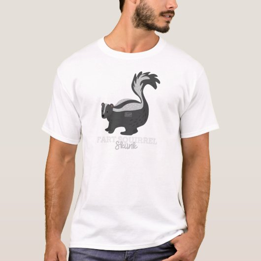 T-shirt MOUFFETTE animale drôle d'écureuil de pet de Meme (Devant)
