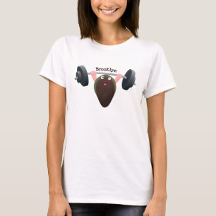 T-shirt Moule amusante travaillant sur l'illustration de d