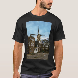 T-shirt Moulin À Vent À Gouda La Pays-Bas.