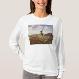 T-shirt Moulin à vent de Rijnsburg de champs de tulipe de