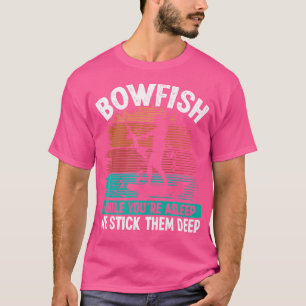 T-shirt Moulinet de pêche à l'arc Pêcheur Flèches Montage