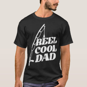 T-shirt Moulinet de pêche drôle de jeu de mots papa cool