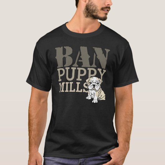 T-shirt Moulins de chiot d'interdiction (Devant)