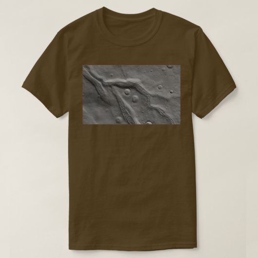 T-shirt Mounds in Trough and Craters in Icaria Planum (Design devant)