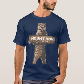 T-shirt Mount Airy North Carolina NC Growling Bear Vacatio