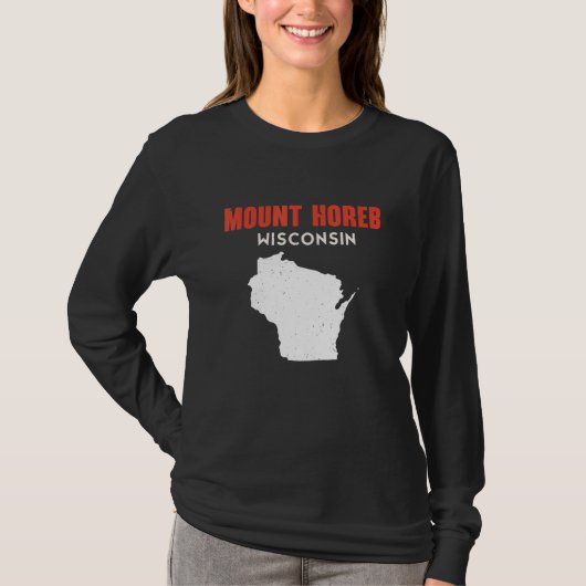T-shirt Mount Horeb USA State America Travel Montanan Hele (Devant)