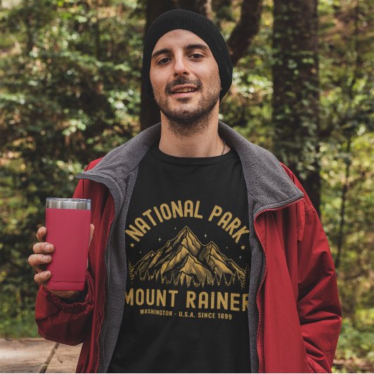 T-shirt Mount Rainer National Park Forest Landscape