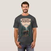 T-shirt Mount Rainier National Park girl (Devant entier)