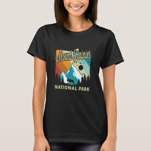 T-shirt Mount Rainier National Park Hiking Vacation (Devant)