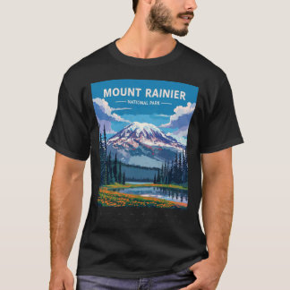T-shirt Mount Rainier National Park retro
