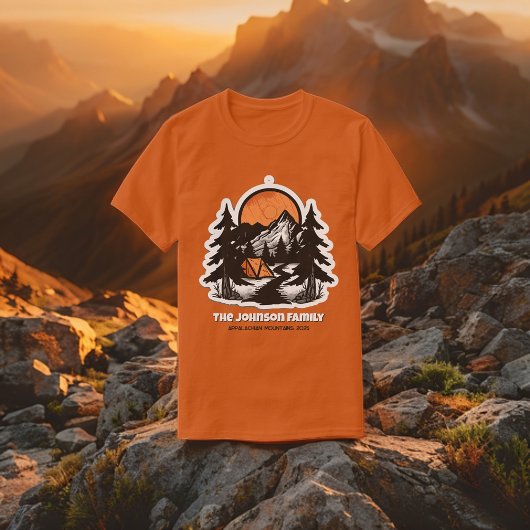 T-shirt Mountain Adventure Custom Family Reunion