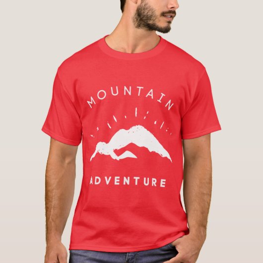 T-shirt Mountain Adventure Outr Hiking Active friends (Devant)