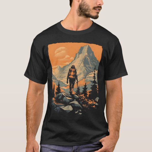 T-shirt Mountain Adventure Randonnée (Devant)