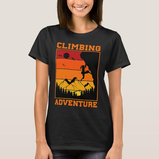T-shirt Mountain and Forest Scene Silhouette 14 (Devant)