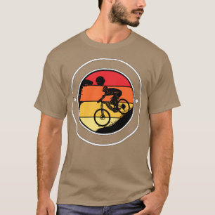 T-shirt Mountain Bike Racing Coucher de soleil en descente