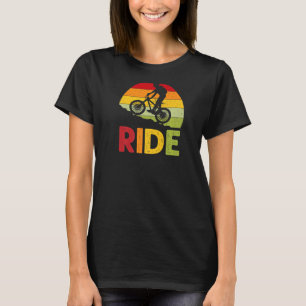 T-shirt Mountain Bike Ride Retro Sunset