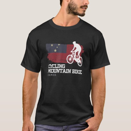 T-shirt Mountain Bike Samoa Mtb Downhill Biker Cycl (Devant)