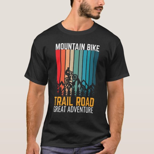 T-shirt Mountain Bike Trail Road Grande Aventure (Devant)