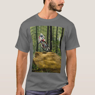 T-shirt Mountain Biker au-dessus de Jump