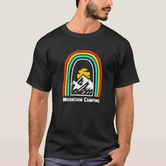 T-shirt Mountain Camping Randonnée Faune Extérieur Randonn (Devant)
