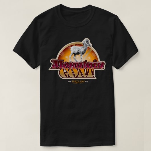 T-shirt Mountain Chèvre Retro  (Design devant)