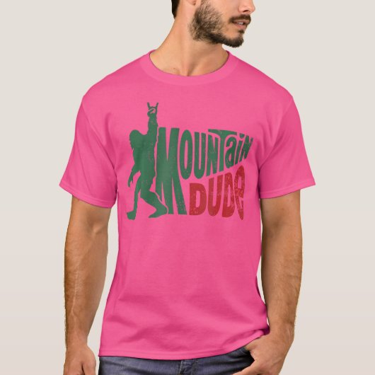 T-shirt Mountain Dude Funny Bigfoot Sasquatch Randonnée (Devant)