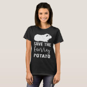 T-shirt Mountain Guinea Pig Save The Furry Potato (Devant entier)
