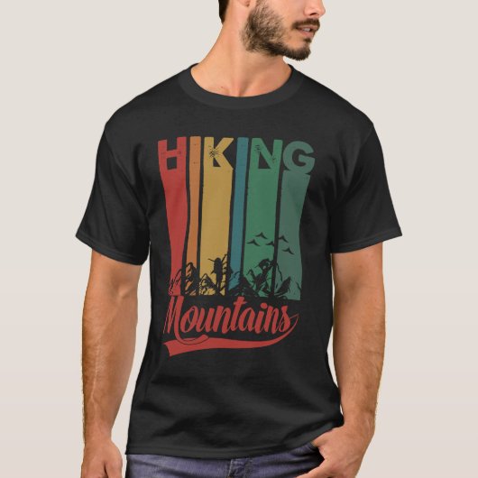 T-shirt Mountain Hiking Adventure Wilderness Trekking Hike (Devant)