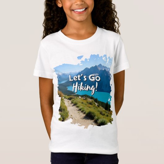 T-Shirt Mountain Lake Let's Go Randonnée (Devant)