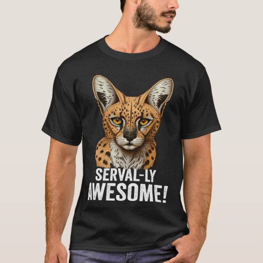 T-shirt Mountain Lion Ohio Wild Cat Amiry Serval Cat (Devant)